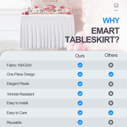 Why emart table skirt