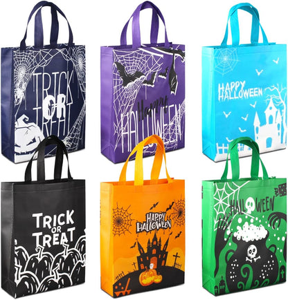 Halloween Trick or Treat Tote Bags, 6PCS