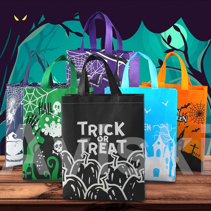 Halloween Trick or Treat Tote Bags, 6PCS