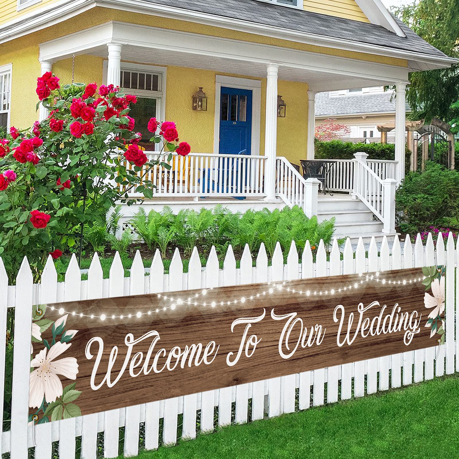 Rustic Welcome to Our Wedding Banner