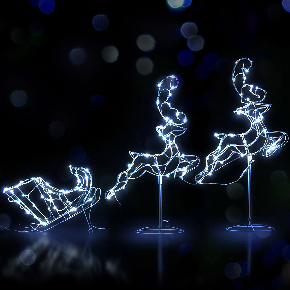 Jingle Jollys Christmas Motif Lights LED Rope Reindeer Waterproof Outdoor Xmas Occasions > Christmas   